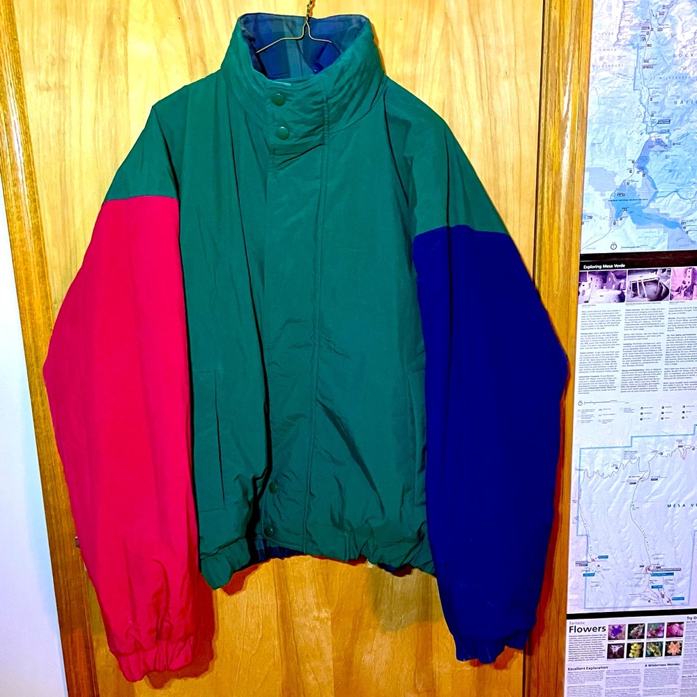 Unisex retro reversible water-resistant coat